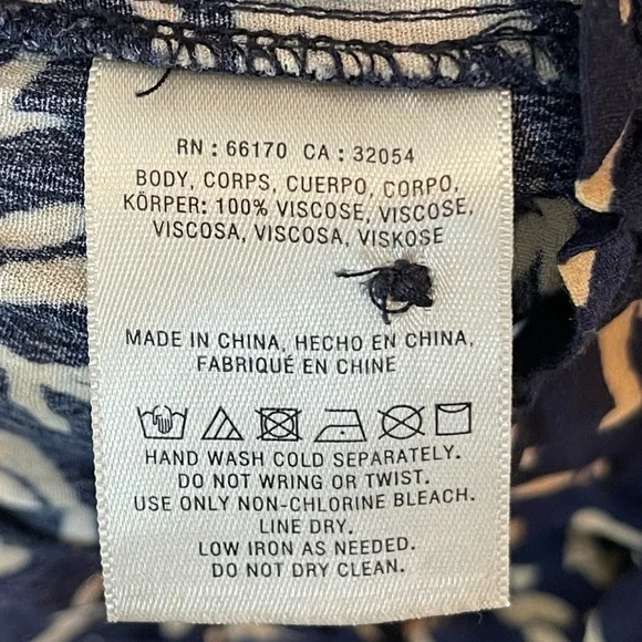 Anthropologie Hei Hei Navy Print High Rise Crop Harem Pants - Picture 6 of 11